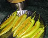 A picture of step 3 of Mirchi Vada.