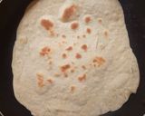 A picture of step 2 of Nigerian shawarma wraps.