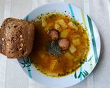 A picture of step 6 of Split pea soup.