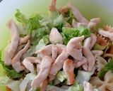 Foto del paso 7 de la receta: Ensalada de pasta y pollo con vinagreta de soja
