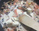 Foto del paso 7 de la receta Pasta con salmón, queso y alcaparras