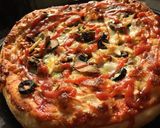 عکس مرحله 4 از دستور پیتـزا قارچ و کالـباس مرغ🍕