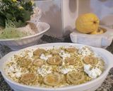 Foto del passaggio 6 della ricetta Tiramisù alla crema al limone al profumo di limoncello,pistacchi e limone caramellato
