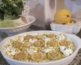 Foto del passaggio 6 della ricetta Tiramisù alla crema al  limone al profumo di limoncello,pistacchi e limone caramellato