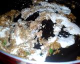 A picture of step 4 of Kaju chicken.