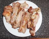 A picture of step 2 of Tortola bean soup with pork ribs.