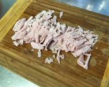 Une image de l'étape 5 de Salade castelfranco aux tomates, jambon blanc et tome de chèvre.
