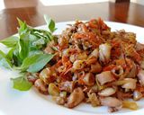 Foto langkah ke 8 dari resep Sambel Cumi Asin Cabai Merah.