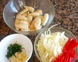 Foto del paso 1 de la receta: Chipirones a la plancha c/encebollado. 👨‍🍳👨‍🍳