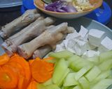 Foto langkah ke 1 dari resep Lodeh Labu Siam Wortel Anak 2+.
