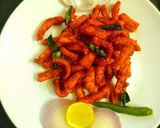 A picture of step 4 of Crispy and spicy baby corn.