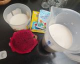 Foto langkah ke 1 dari resep Puding Buah Naga.