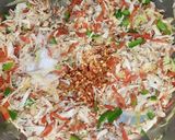A picture of step 4 of Chicken Spring roll.