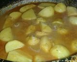A picture of step 4 of Arvi Gosht.