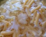 A picture of step 1 of Indian style Penne Pasta.