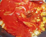 Tarhonyás,virslis lecsós egytálétel 🥘 recept fázis 1 fotója
