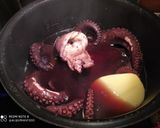 Foto del paso 3 de la receta: Montaditos de Patata y Pulpo con Mojo de Tomate Y Frutos Secos - Olla GM -