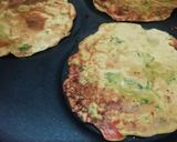 A picture of step 2 of Pearl Millet Cheela.