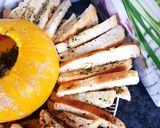 Une image de l'étape 5 de Potiron garni à la fondue savoyarde et sa fondu de potiron au jambon 😋#halloween 😱.