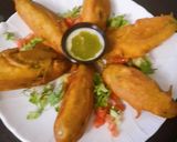 A picture of step 6 of Stuffed green chillies pakoray.