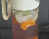 A picture of step 1 of Healthy Detox Water (Weight loss drink with orange, veggies).