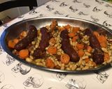 Une image de l'étape 16 de Saucisses de morteau aux haricots blancs,carottes et tomates séchées.