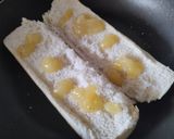 Foto del paso 1 de la receta: Sandwich🥖de jamón🥓🍯, queso🧀y salsa de piña🥐🥯🍍