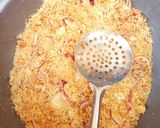 A picture of step 1 of Danbun couscous with plaintain sauce And cabbage.