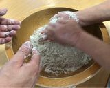 Hình bước làm 1 của món Mì Soba ở Thung Lũng Azumino