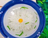 Hình bước làm 5 của món Canh đậu hủ hoa cúc