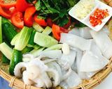 Hình bước làm 2 của món Mực Lá Xào Dưa Cà