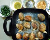 Hình bước làm 5 của món Sò dương nướng mỡ hành