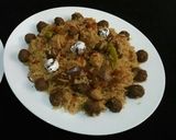 A picture of step 7 of Moti Pulao🍲😋.