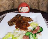 A picture of step 3 of Chicken Steak With Red Mushroom Sauce 🍄😋.