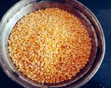 A picture of step 1 of High protein nutritious stuffed moong dal wrap.