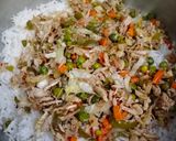 A picture of step 9 of Chinese rice.