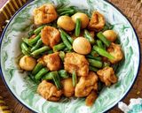 Foto langkah ke 4 dari resep Tumis Buncis Tahu Telur Puyuh.
