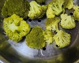 Hình bước làm 1 của món Sữa bông cải xanh + hạt điều + yến mạch 🥦🥦🥦