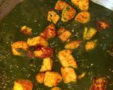 A picture of step 11 of Palak Paneer.