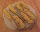 A picture of step 2 of Sate Lilit Bali (Indonesian Balinese Fish satay).