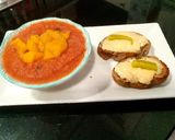 Foto del paso 5 de la receta: Gazpacho de Mango con Tostas Gratinadas