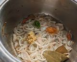A picture of step 2 of Masoor Pulao / Pulav.