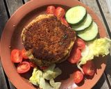 A picture of step 7 of Chickpea and lentil burger.