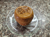Flan al micro, de dulce de leche y coco