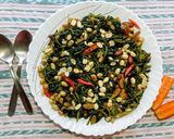 A picture of step 4 of Espinacas a la Catalana.