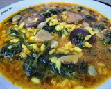 Foto del paso 5 de la receta: Arroz caldoso con setas, espinacas y habas