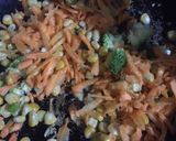 A picture of step 6 of Vegetables rice ❤️.