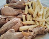 Foto del paso 1 de la receta: Muslos de pollo certificado al ajillo tm6 con patatas airfryer
