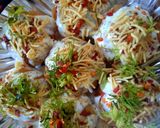A picture of step 5 of Dahi Puri.
