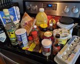 A picture of step 1 of Jamaican Christmas Cake.